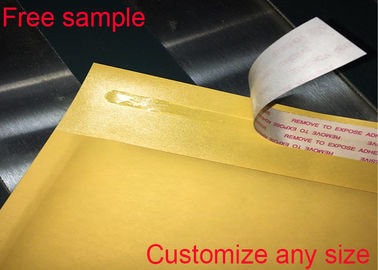 چاپ لوگوی مهر و موم خود چسب پاکت های پستی کاغذ کرافت زرد موجود است